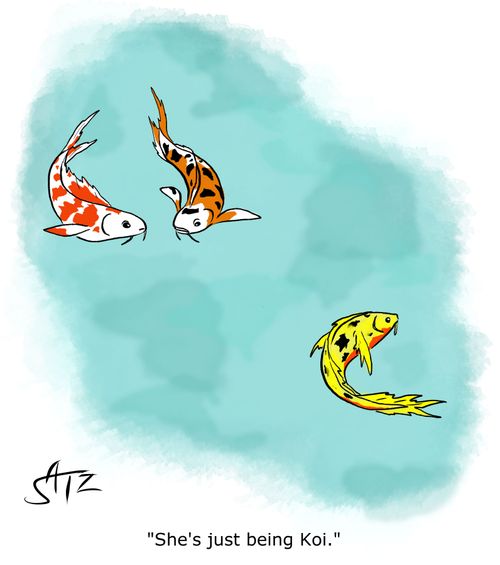 "She's just being Koi."