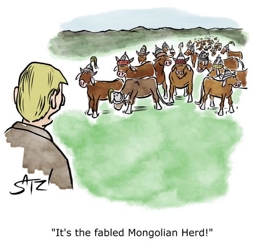 "It's the fabled Mongolian Herd!"