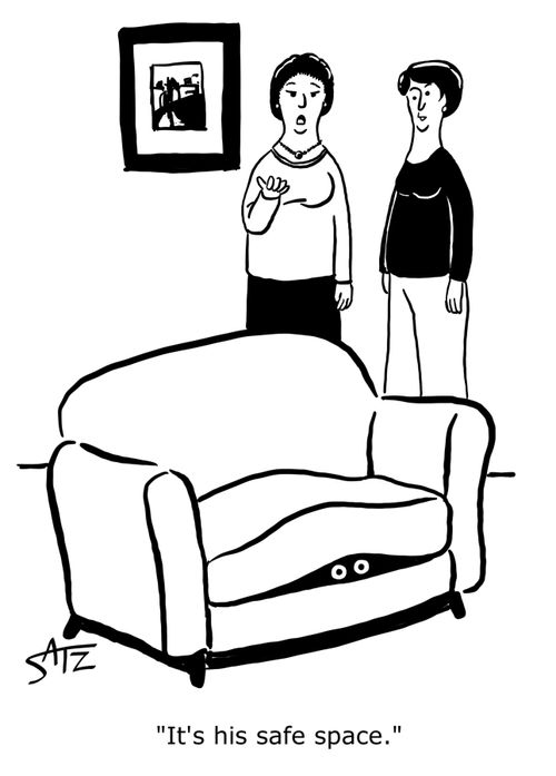 "It's his safe space."