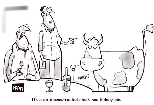 "It's a de-deconstructed steak and kidney pie."