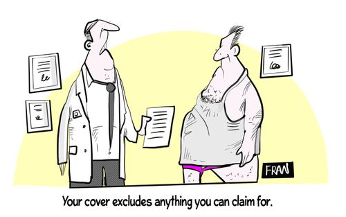 Your cover excludes anything you can claim fo