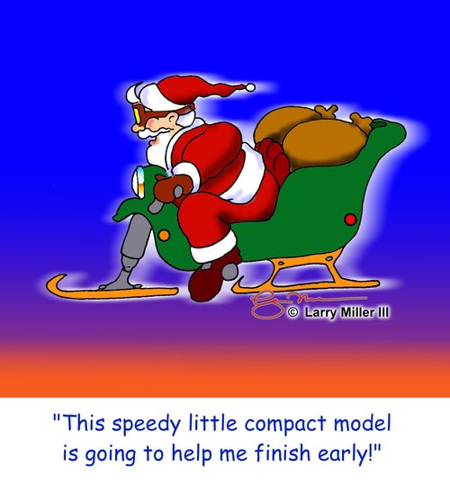 "This speedy little compact model is going to help me finish early."
