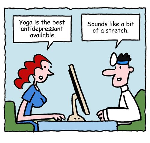 "Yoga is the best antidepressant available. "