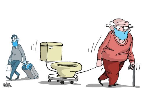 Absence of public toilets and prostate problems.