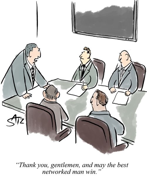 "Thank you, gentlemen, and may the best networked man win."