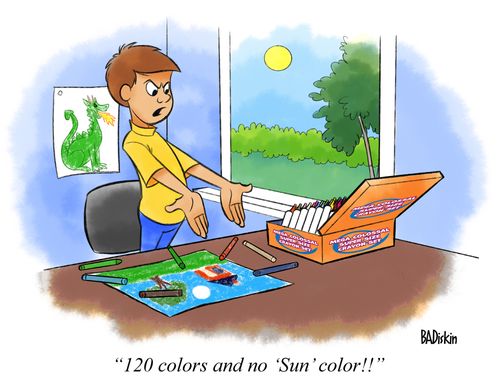 "120 colors and no 'Sun' color!!"