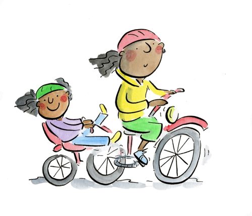 Bike with Tag Along