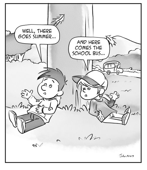 "Well, there goes summer..."