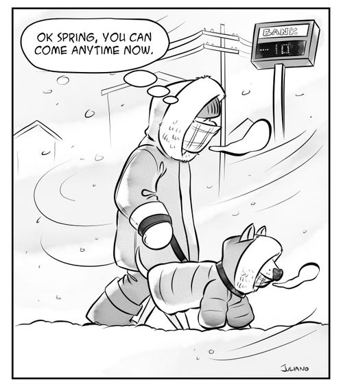 "Ok spring, you can come anytime now."