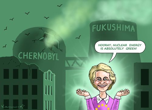 "Hooray, nuclear energy is absolutely green."