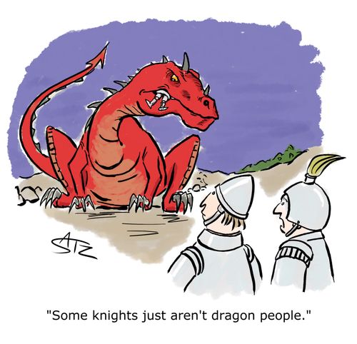 "Some knights just aren't dragon people."