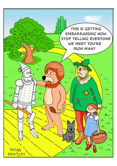 "This is getting embarrassing now. Stop telling everyone we meet you're Iron Man!!"