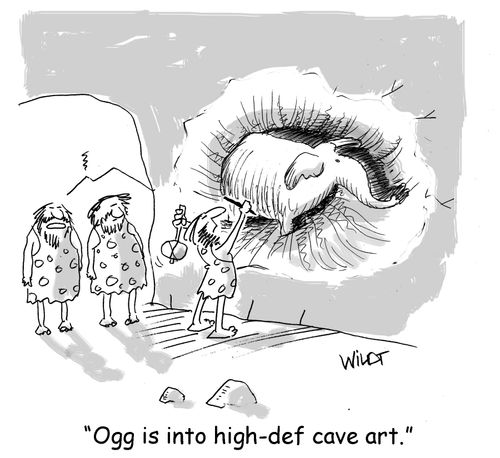 "Ogg is into high-def cave art."