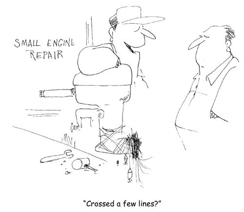 "Crossed a few lines?"