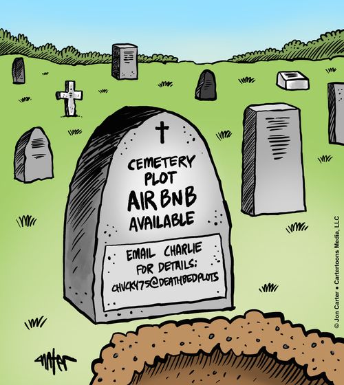 Cemetery Plot Air BNB Available