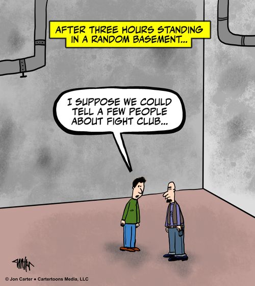 After Three Hours Standing in a Random Basement. . .