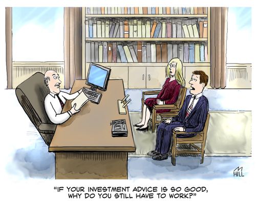 "If your investing advice is so good, why do you still have to work?"