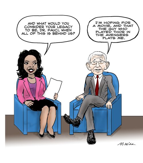 "And what would you consider your legacy to be, Dr. Fauci, when all of this is behind us?"