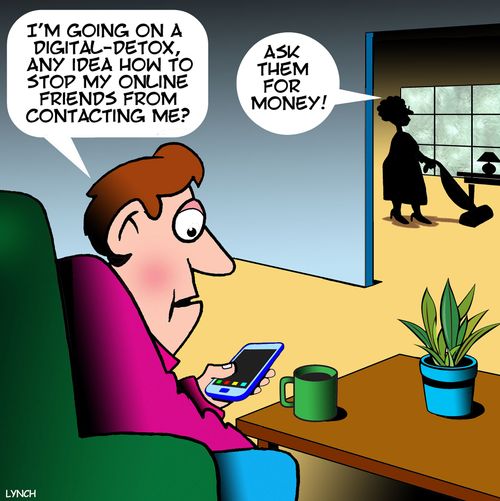 "I'm going on a digital-detox, any idea how to stop my online friends from contacting me?
