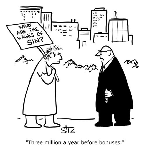 "Three million a year before bonuses."