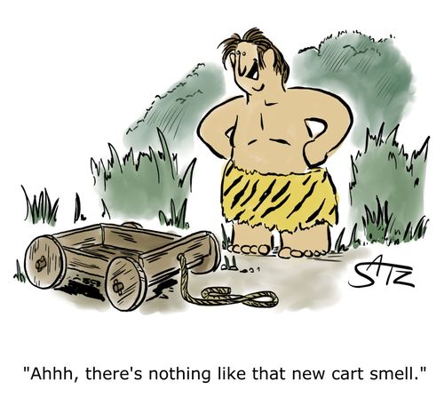 "Ahhh, there's nothing like that new cart smell."