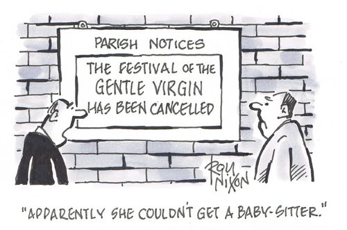 "Apparently she couldn't get a baby-sitter."