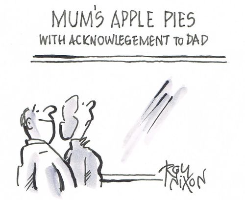 Mum's Apple Pies With Acknowledgement to Dad