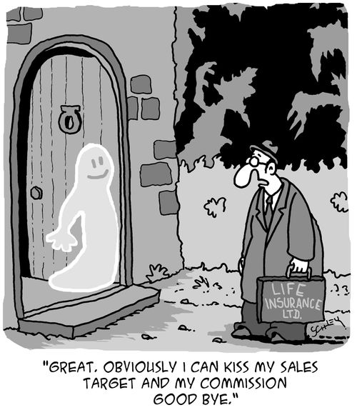 "Great. Obviously I can kiss my sales target and my commission good bye."