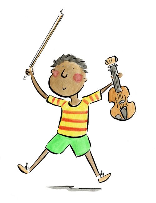 Happy Violinist