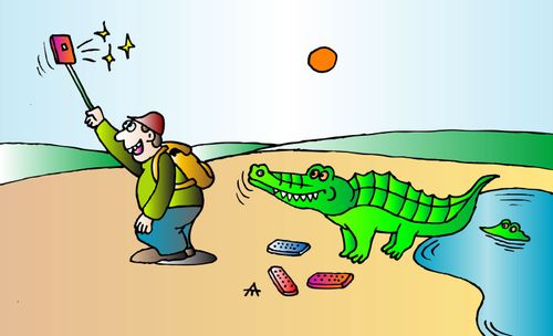 Crocodile Selfie