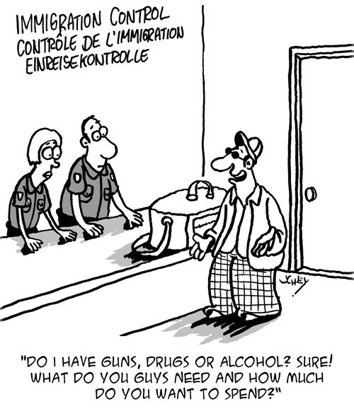 "Do I have gun, drugs or alcohol? Sure! What do you guys need and how much do you want to spend?"