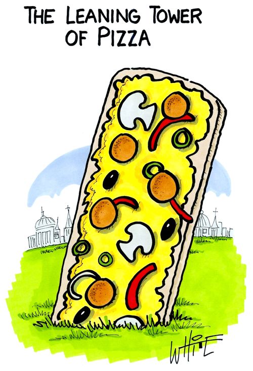 The Leaning Tower of Pizza
