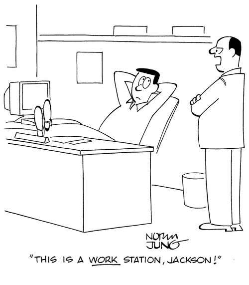 "This is a work station, Jackson!"