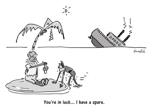 "You're in luck. . . I have a spare."
