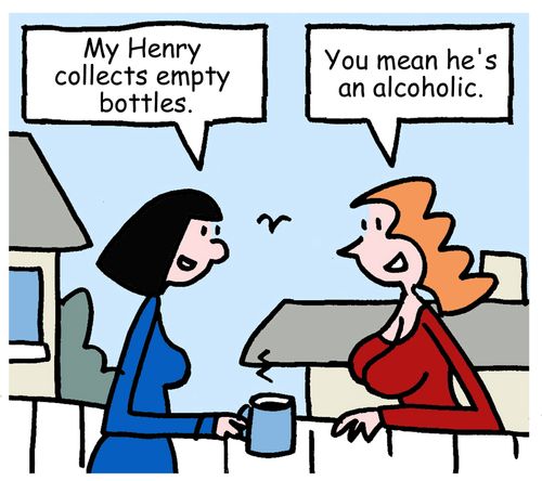 "My Henry collects empty bottles."