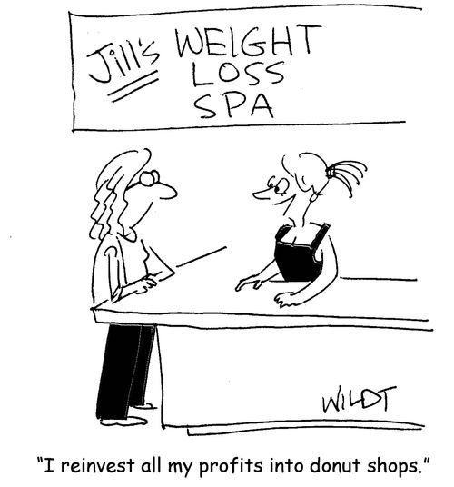 "I reinvest all my profits into donut shops."