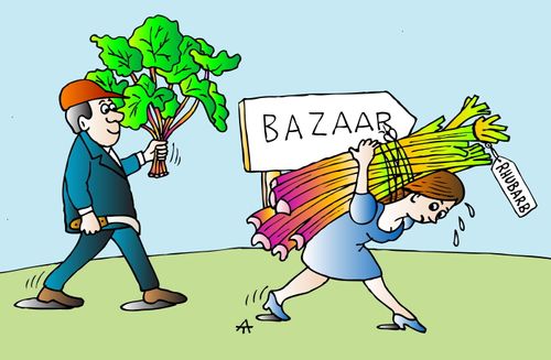 Carrying Rhubarb to the Bazaar