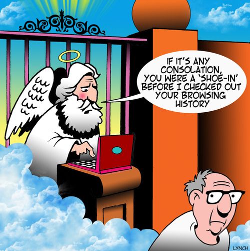 "If it's any consolation, you were a 'shoe-in' before I checked out your browsing history."
