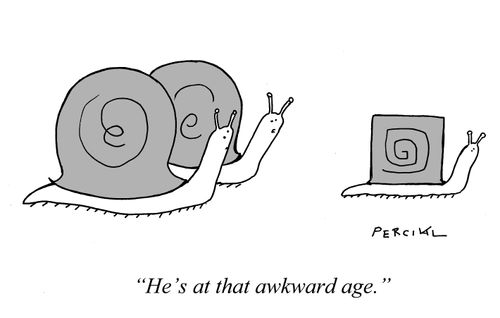 "He's at that awkward age."