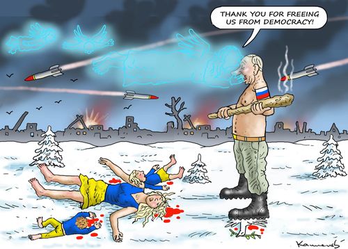 "Thank you for freeing us from Democracy!"