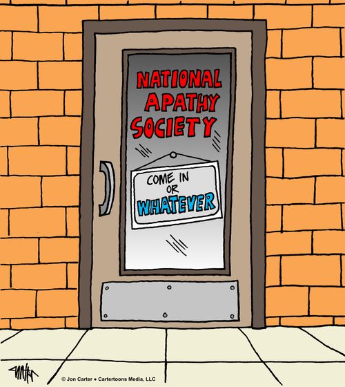 National Apathy Society: Come In Or Whatever