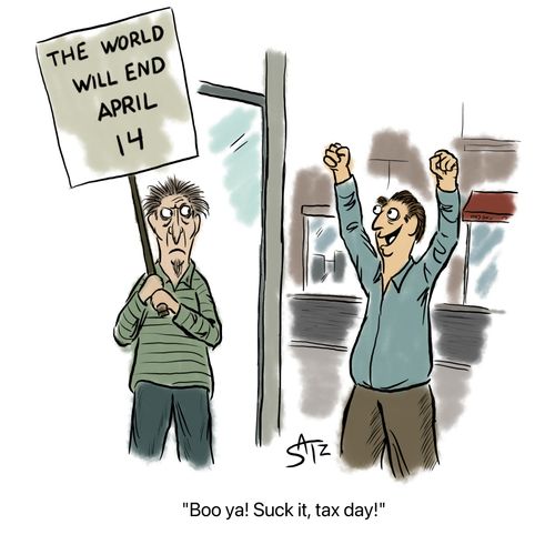 "Boo ya! Suck it, tax day!"