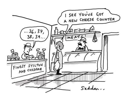 "I see you've got a new cheese counter."
