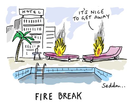 Fire break.