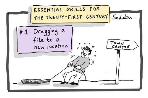 Essential skills for the twenty-first century #1: Dragging a file to a new location.