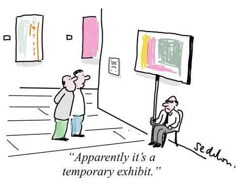 "Apparently it's a temporary exhibit."