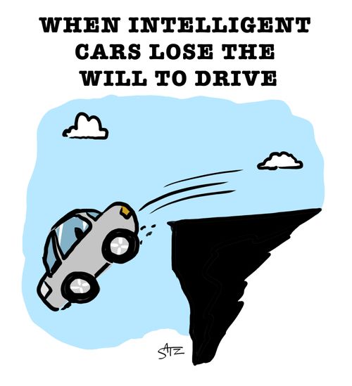 When intelligent cars lose the will to drive 