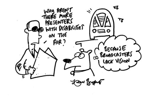 "Why aren't there more presenters with disabilities on the air?"