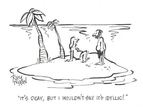 "It's okay, but I wouldn't say it's idyllic!"