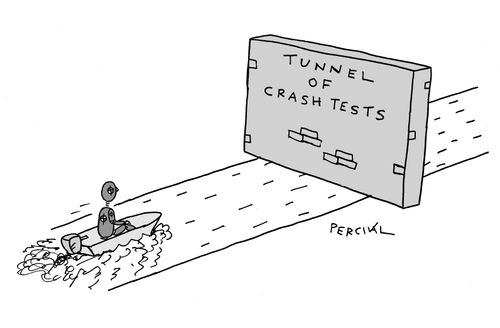 Tunnel of crash tests